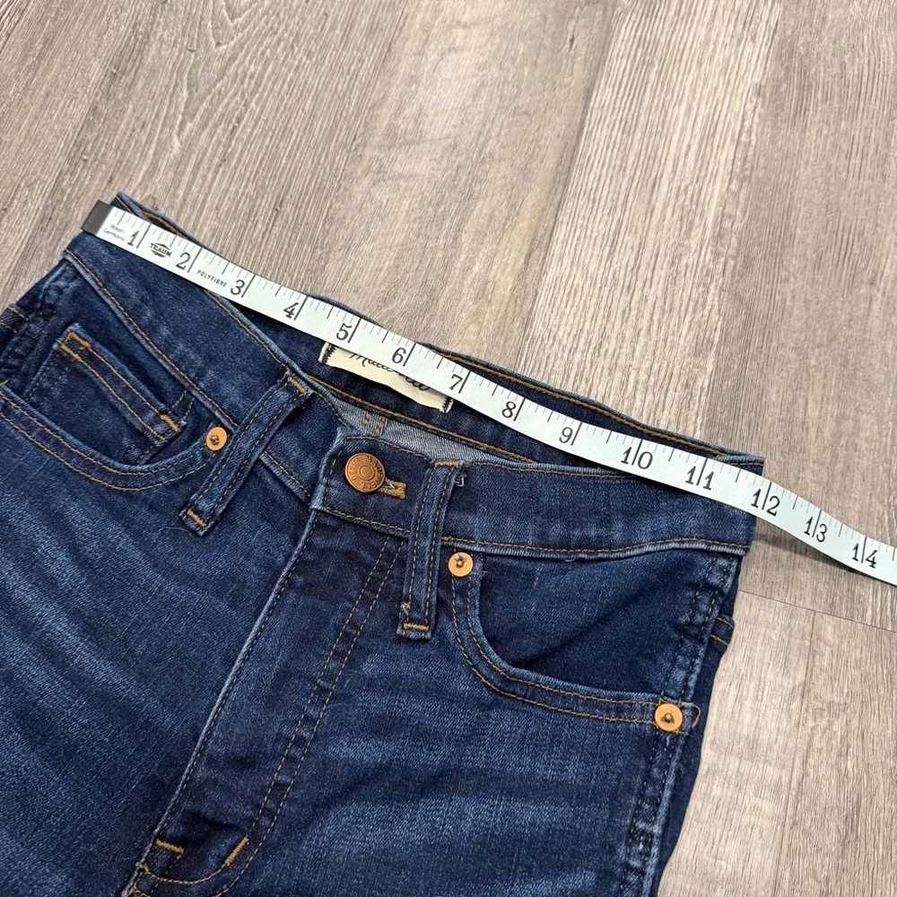 Madewell 10” High Rise Skinny Dark Blue Women's Jeans - 24 - Picture 4 of 10